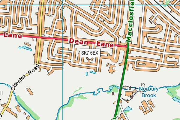 SK7 6EX map - OS VectorMap District (Ordnance Survey)