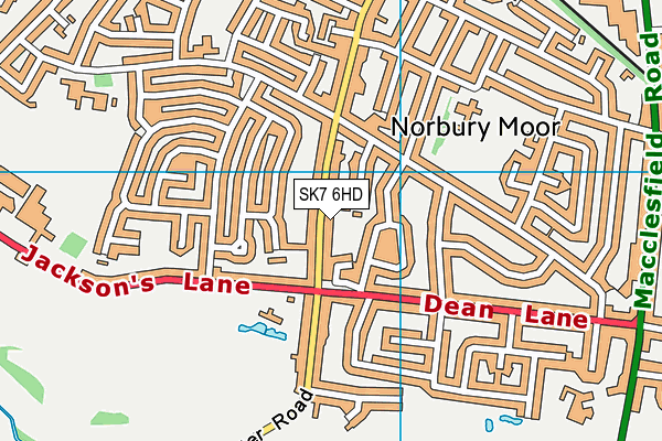 SK7 6HD map - OS VectorMap District (Ordnance Survey)