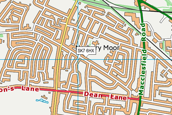 SK7 6HX map - OS VectorMap District (Ordnance Survey)