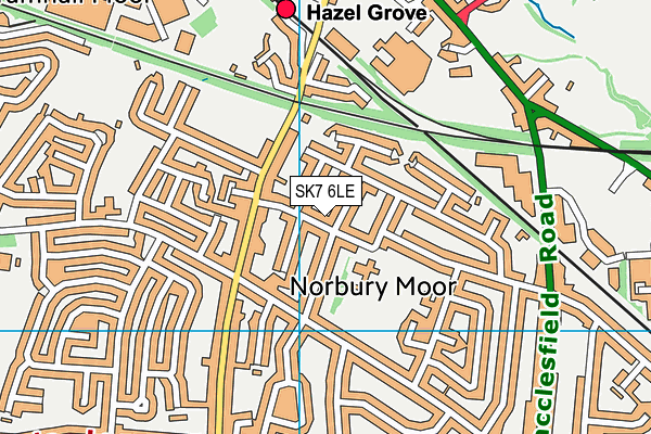 Norbury Hall Primary School map (SK7 6LE) - OS VectorMap District (Ordnance Survey)