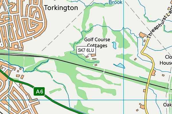 Hazel Grove Golf Club map (SK7 6LU) - OS VectorMap District (Ordnance Survey)