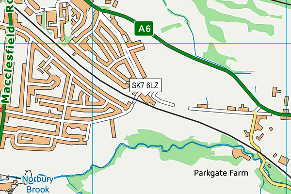 SK7 6LZ map - OS VectorMap District (Ordnance Survey)
