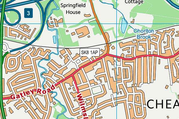 SK8 1AP map - OS VectorMap District (Ordnance Survey)