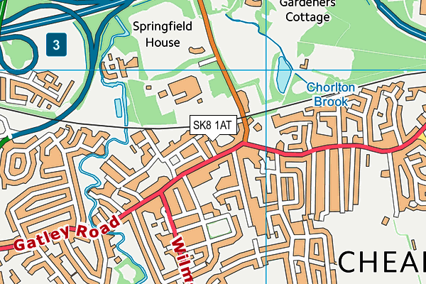 SK8 1AT map - OS VectorMap District (Ordnance Survey)