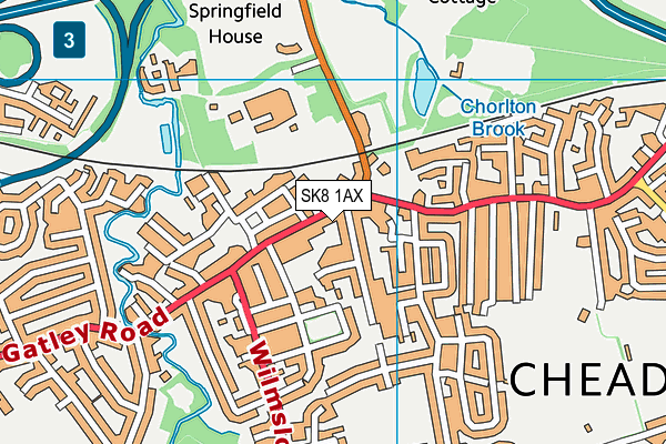 Map of CHEADLE TAKEAWAY LTD at district scale