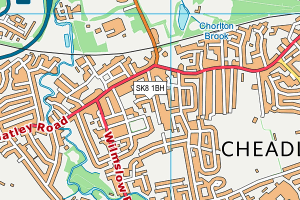 SK8 1BH map - OS VectorMap District (Ordnance Survey)