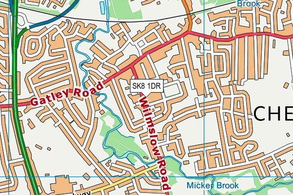 Map of CHURCH MEWS (NEWTON-LE-WILLOWS) MANAGEMENT COMPANY LIMITED at district scale