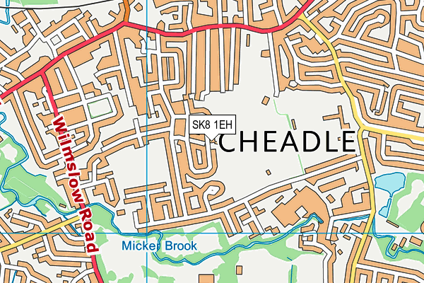 SK8 1EH map - OS VectorMap District (Ordnance Survey)