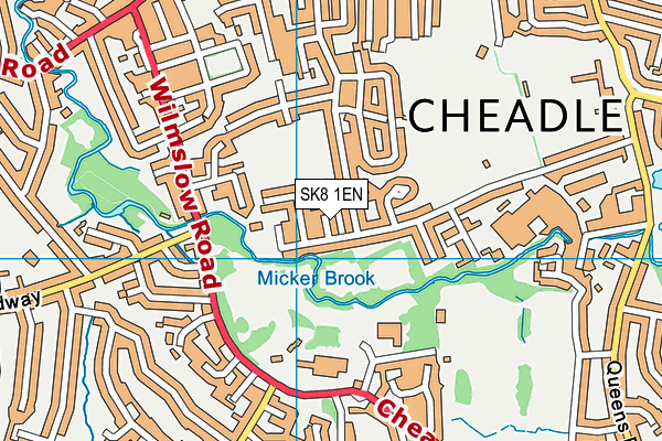 SK8 1EN map - OS VectorMap District (Ordnance Survey)