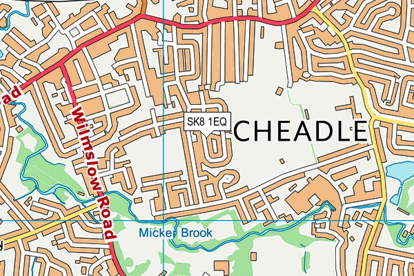 SK8 1EQ map - OS VectorMap District (Ordnance Survey)