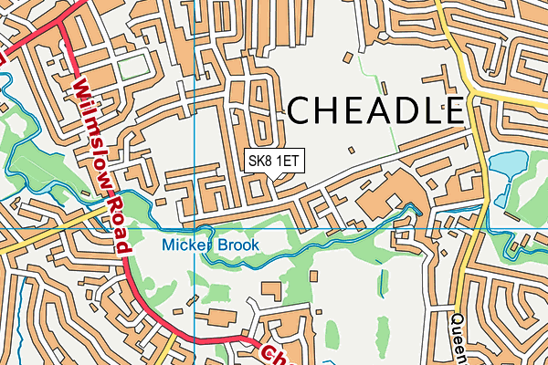 SK8 1ET map - OS VectorMap District (Ordnance Survey)