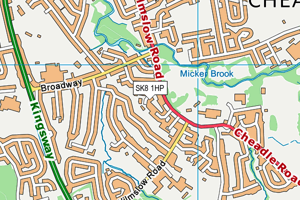 SK8 1HP map - OS VectorMap District (Ordnance Survey)