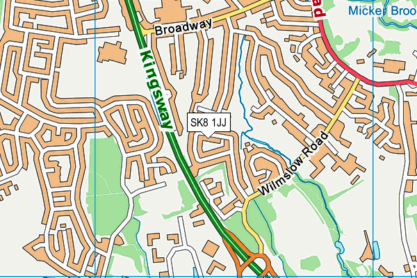 Map of OPENSHAW SERVICE STATION LIMITED at district scale