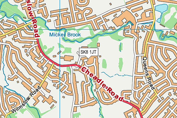 SK8 1JT map - OS VectorMap District (Ordnance Survey)