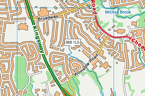 SK8 1LG map - OS VectorMap District (Ordnance Survey)