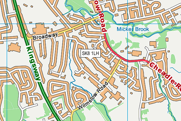 SK8 1LH map - OS VectorMap District (Ordnance Survey)