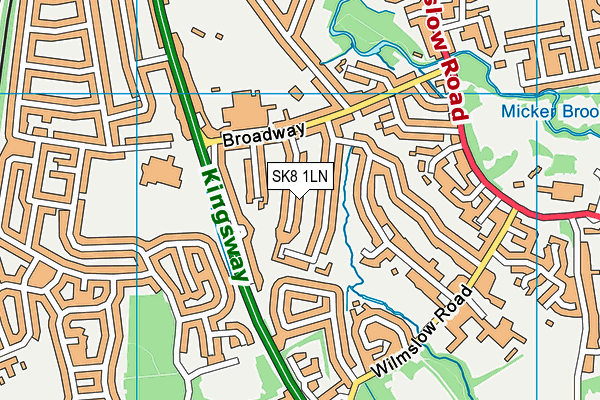 SK8 1LN map - OS VectorMap District (Ordnance Survey)