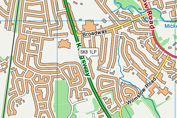 SK8 1LP map - OS VectorMap District (Ordnance Survey)