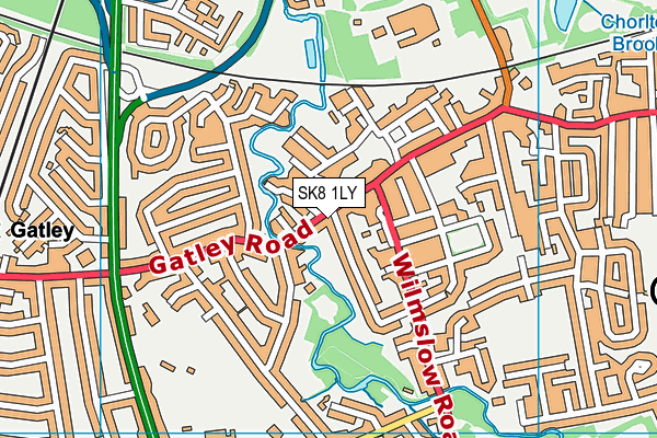 SK8 1LY map - OS VectorMap District (Ordnance Survey)