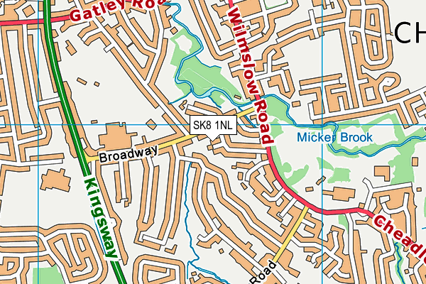 SK8 1NL map - OS VectorMap District (Ordnance Survey)
