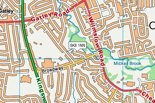 SK8 1NN map - OS VectorMap District (Ordnance Survey)