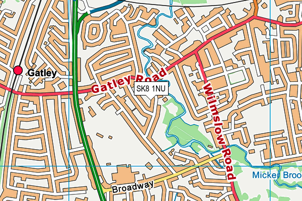 SK8 1NU map - OS VectorMap District (Ordnance Survey)