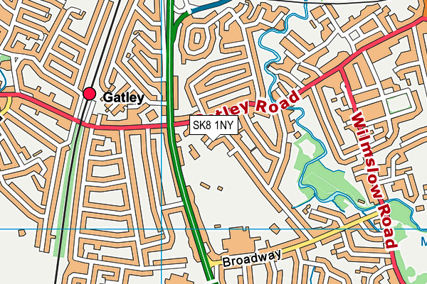 SK8 1NY map - OS VectorMap District (Ordnance Survey)