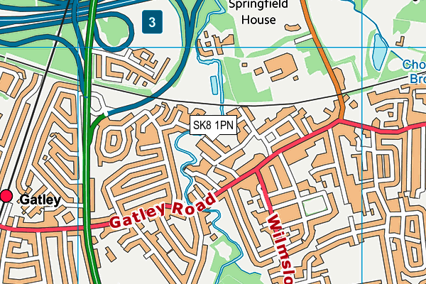 SK8 1PN map - OS VectorMap District (Ordnance Survey)