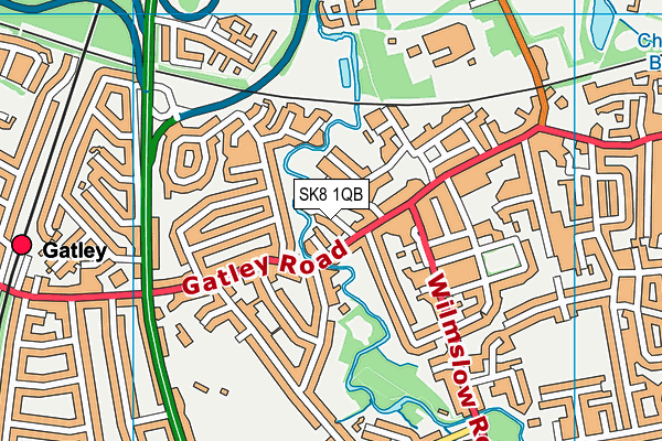 SK8 1QB map - OS VectorMap District (Ordnance Survey)