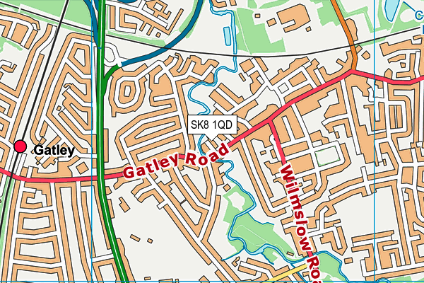 SK8 1QD map - OS VectorMap District (Ordnance Survey)