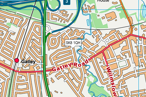 SK8 1QH map - OS VectorMap District (Ordnance Survey)