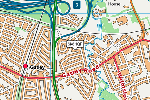 SK8 1QP map - OS VectorMap District (Ordnance Survey)