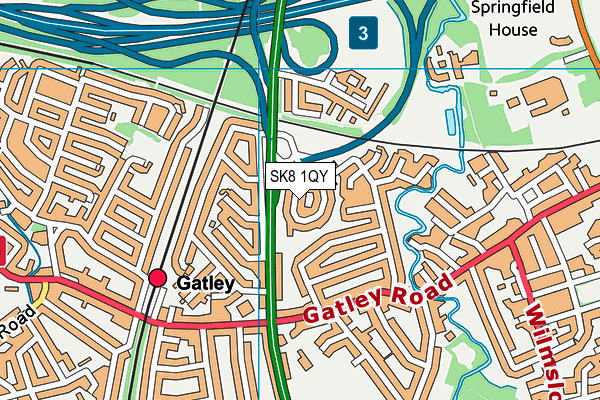 SK8 1QY map - OS VectorMap District (Ordnance Survey)