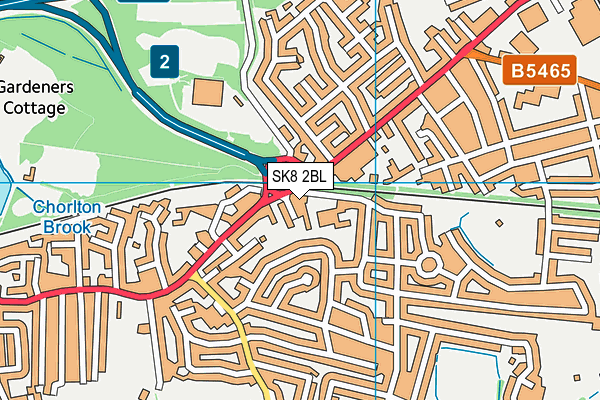 SK8 2BL map - OS VectorMap District (Ordnance Survey)