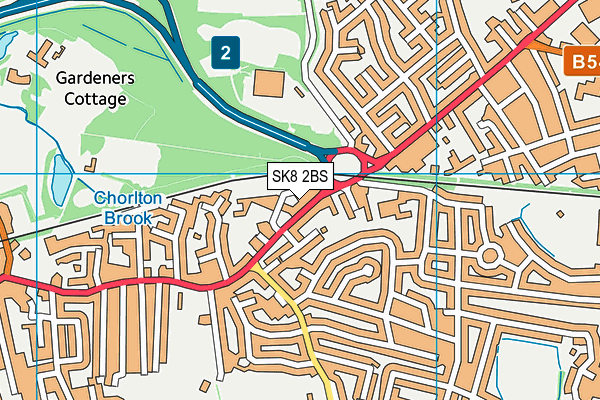 SK8 2BS map - OS VectorMap District (Ordnance Survey)