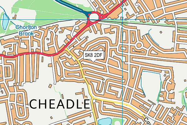 SK8 2DF map - OS VectorMap District (Ordnance Survey)