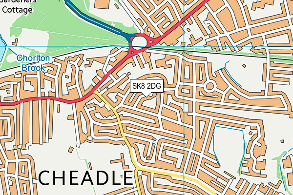 SK8 2DG map - OS VectorMap District (Ordnance Survey)