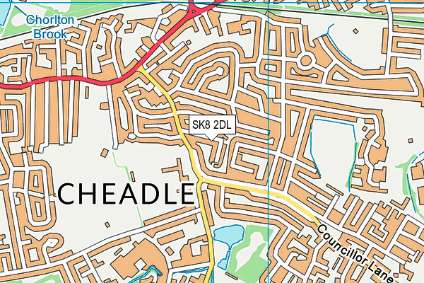 SK8 2DL map - OS VectorMap District (Ordnance Survey)