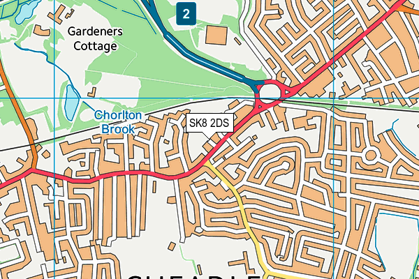 SK8 2DS map - OS VectorMap District (Ordnance Survey)