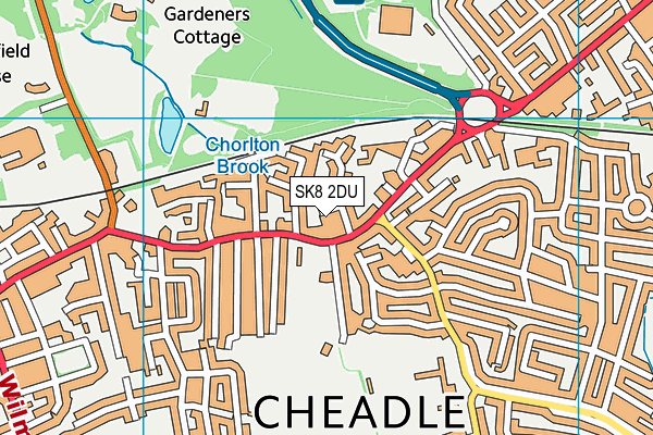 SK8 2DU map - OS VectorMap District (Ordnance Survey)