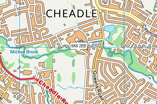 SK8 2EB map - OS VectorMap District (Ordnance Survey)