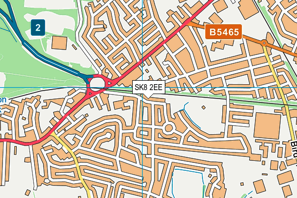 SK8 2EE map - OS VectorMap District (Ordnance Survey)