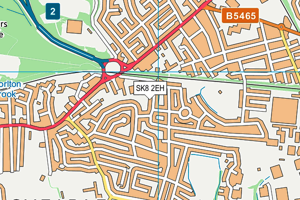 SK8 2EH map - OS VectorMap District (Ordnance Survey)