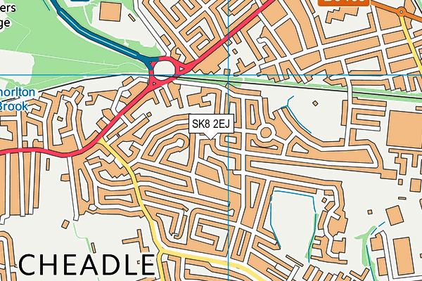 SK8 2EJ map - OS VectorMap District (Ordnance Survey)