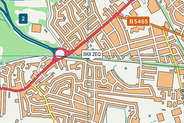 SK8 2EQ map - OS VectorMap District (Ordnance Survey)