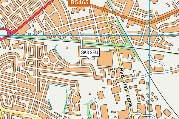 SK8 2EU map - OS VectorMap District (Ordnance Survey)