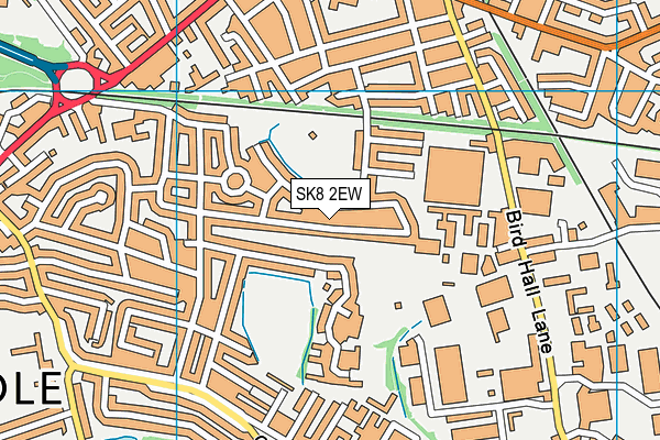 SK8 2EW map - OS VectorMap District (Ordnance Survey)