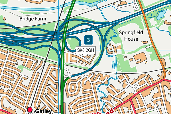 SK8 2GH map - OS VectorMap District (Ordnance Survey)