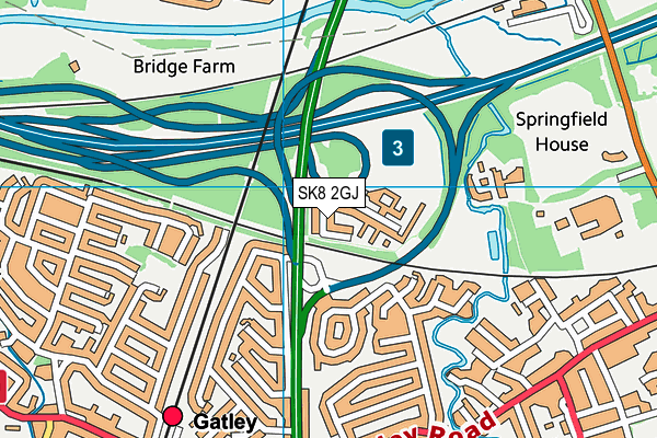 SK8 2GJ map - OS VectorMap District (Ordnance Survey)