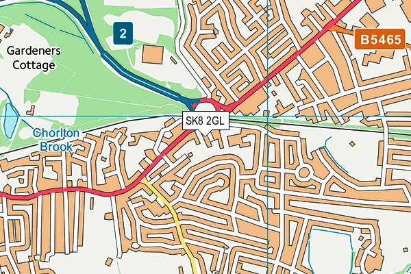 SK8 2GL map - OS VectorMap District (Ordnance Survey)